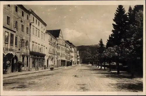 Ak Aschach an der Donau Oberösterreich, Straßenpartie, Gasthaus