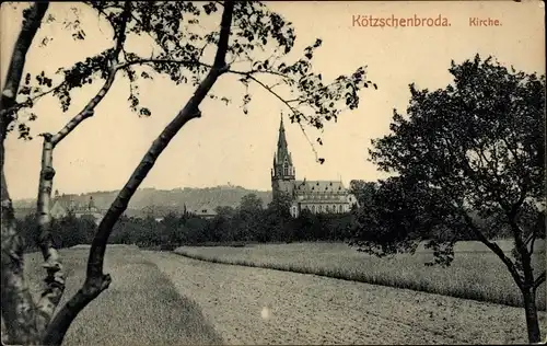 Ak Kötzschenbroda Radebeul in Sachsen, Kirche