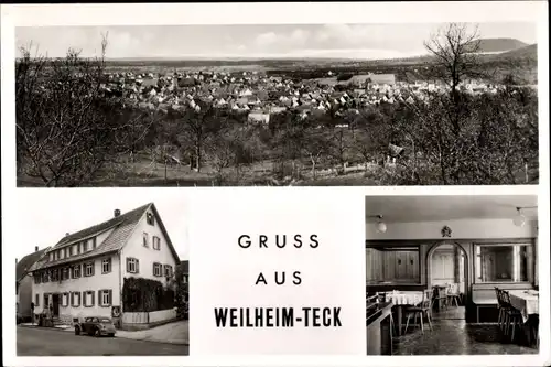 Ak Weilheim an der Teck Schwäbische Alb, Gasthof zum Lamm, Panorama