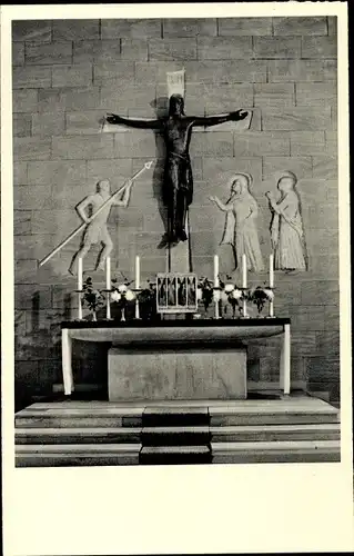 Ak Untermerzbach in Unterfranken, Herz Jesu Heim, Noviziat der Pallottiner, Altar