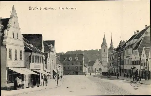 Ak Bruck in Oberbayern, Hauptstraße