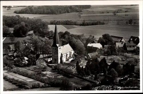 Ak Andorf Bersenbrück in Niedersachsen, Kirche mit Umgebung