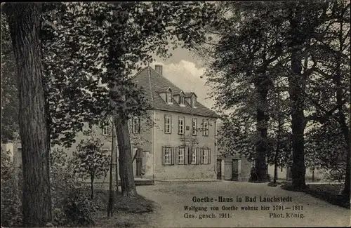 Ak Bad Lauchstädt Saalekreis, Goethehaus