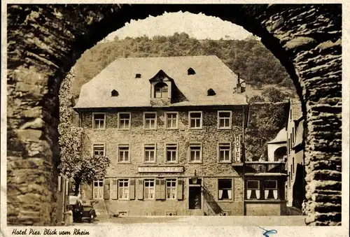 Ak Oberwesel am Rhein, Hotel Pies, Inh. Hugo Hoffmann