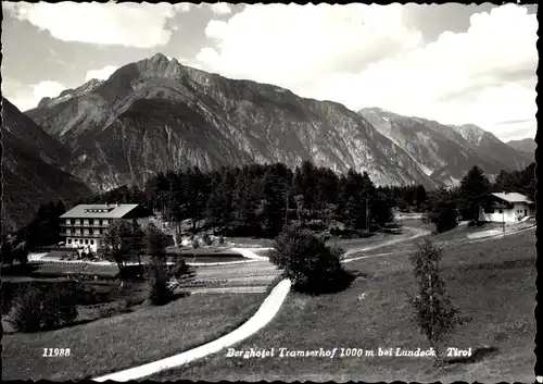 Ak Landeck in Tirol, Berghotel Tramserhof, Berge
