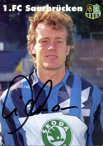 Autogrammkarte Fußballer Bernd Eichmann, 1. FC Saarbrücken