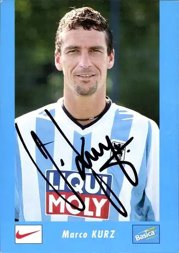 Autogrammkarte Fußballer Marco Kurz, TSV 1860 München