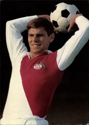 Ak Fußballer Wolfgang Weber, 1. FC Köln, Aral Sammelbild