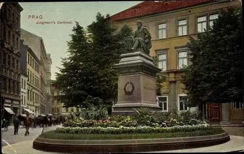 Ak Praha Prag, Jungmann's Denkmal