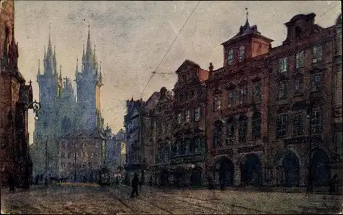 Künstler Ak Praha Prag, Staromestske namesti, Platz