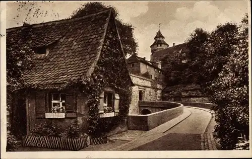 Ak Nürnberg in Mittelfranken, Vestnertor, Häuser