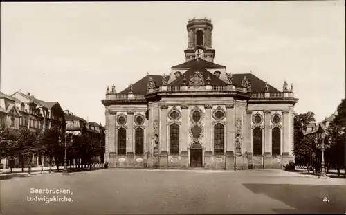 Ak Saarbrücken im Saarland, Ludwigskirche