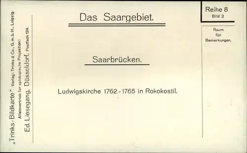 Ak Saarbrücken im Saarland, Ludwigskirche