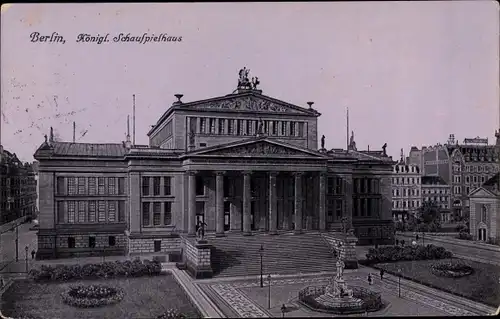 Ak Berlin Mitte, Kgl. Schauspielhaus, Gendarmenmarkt