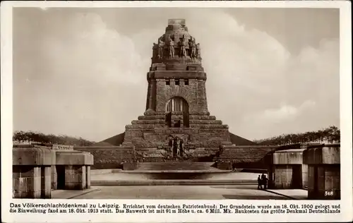 Ak Leipzig in Sachsen, Völkerschlachtdenkmal