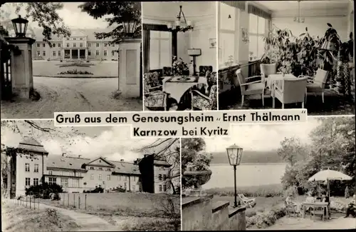 Ak Karnzow Kyritz in der Prignitz, Genesungsheim Ernst Thälmann