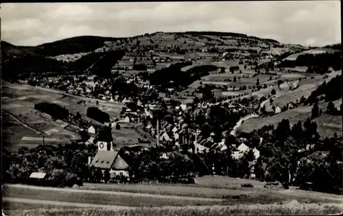 Ak Klingenthal im Vogtland Sachsen, Panorama mit Aschberg