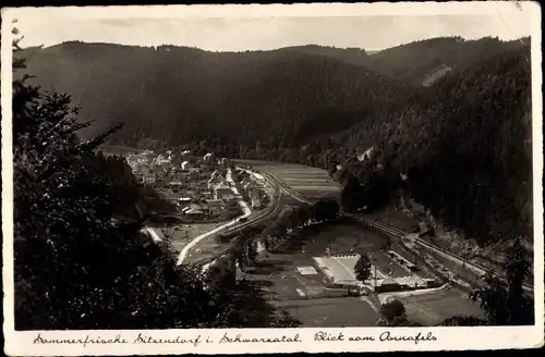 Ak Sitzendorf in Thüringen, Blick vom Annafels