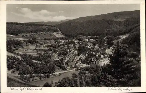 Ak Sitzendorf in Thüringen, Blick vom Ziegenberg