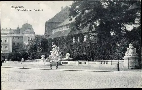 Ak Bayreuth in Oberfranken, Wittelsbacher Brunnen