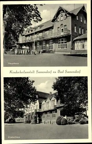 Ak Bad Sassendorf im Kreis Soest, Kinderheilanstalt, Haupthaus, Knabenhaus