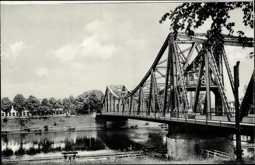 Ak Rendsburg in Schleswig Holstein, Drehbrücke