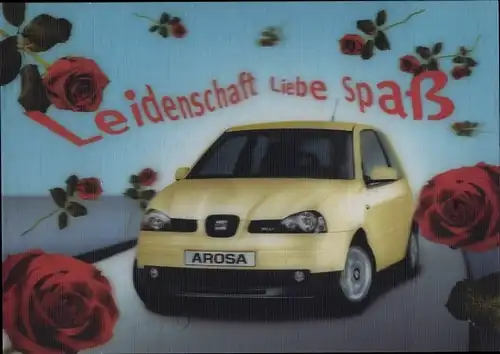 3-D Ak Reklame Seat Arosa, Auto, Rosen