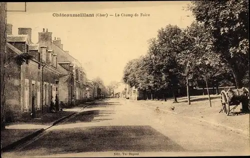 Ak Châteaumeillant Cher, Le Champ de Foire