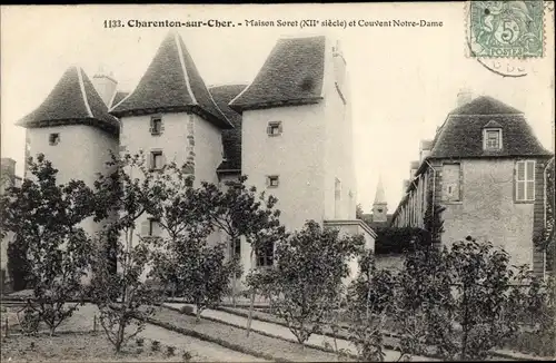 Ak Charenton Cher, Maison Soret, Couvent Notre Dame