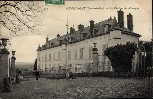 Ak Champagne Val d´Oise, Le Chateau de Montigny