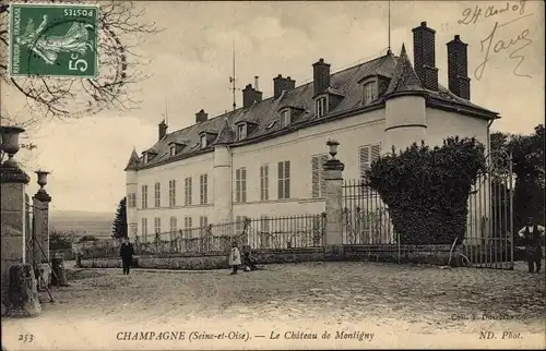 Ak Champagne Val d´Oise, Le Chateau de Montigny
