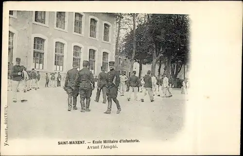 Ak Saint Maixent Deux Sevres, Ecole Militaire d'Infanterie, Avant l'Amphi