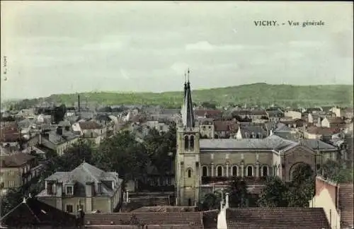 Ak Vichy Allier, Vue générale