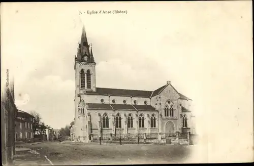 Ak Anse Rhône, l'église