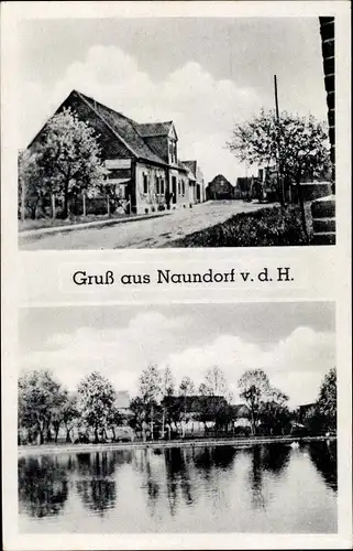 Ak Naundorf vor der Haide Südliches Anhalt, Gasthof Erholung