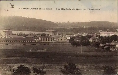 Ak Héricourt Haute Saône, Vue Générale du Quartier d'Artillerie