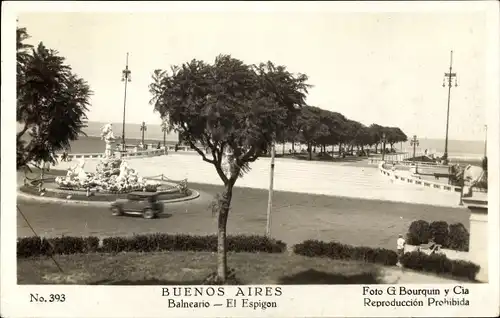 Ak Buenos Aires Argentinien, Balneario, El Espigon