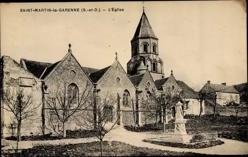 Ak Saint Martin de Brethencourt Yvelines, L'Eglise