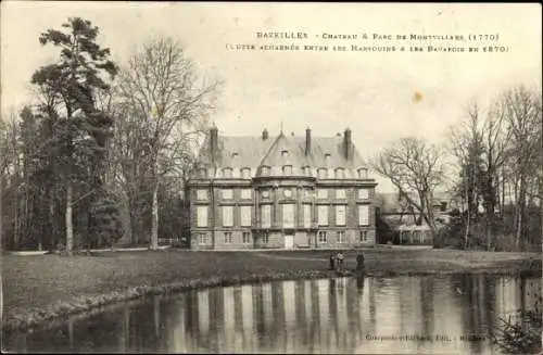 Ak Bazeilles Ardennes, Schloss mit Park