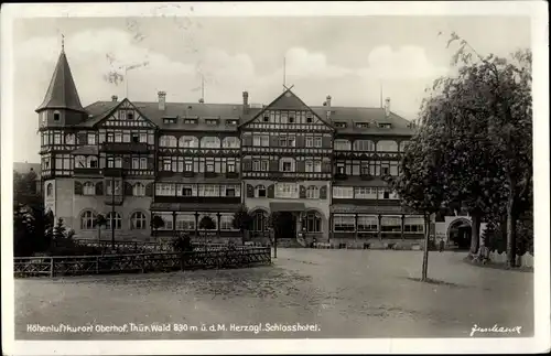 Ak Oberhof im Thüringer Wald, Herzogliches Schlosshotel