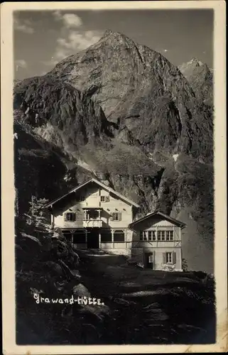 Foto Ak Mayrhofen im Zillertal Tirol, Grawand Hütte