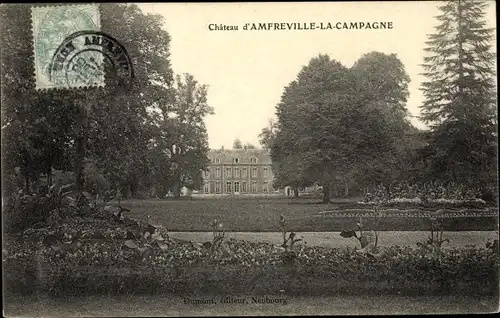 Ak Amfreville la Campagne Eure, Le Chateau