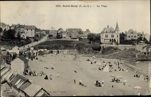 Ak Saint Quay Cotes d'Armor, La Plage