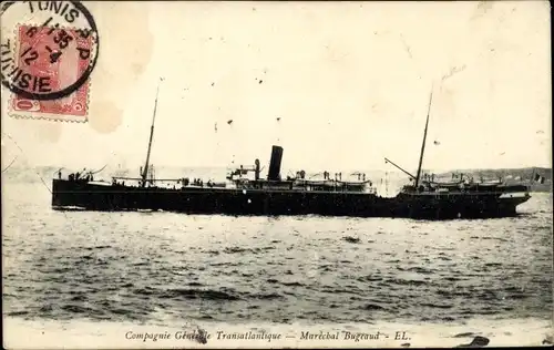 Ak Dampfschiff Marechal Bugeaud, CGT, French Line