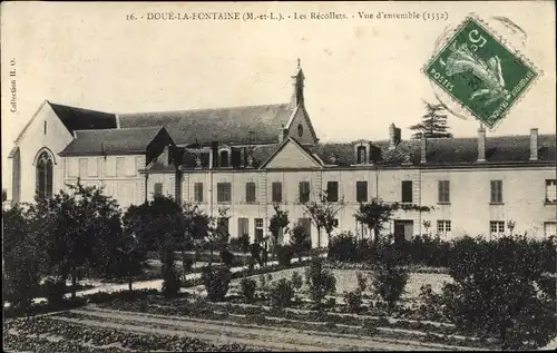 Ak Doué la Fontaine Maine et Loire, Les Recollets, Vue d'ensemble