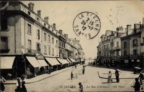 Ak Saumur Maine et Loire, La Rue d'Orleans