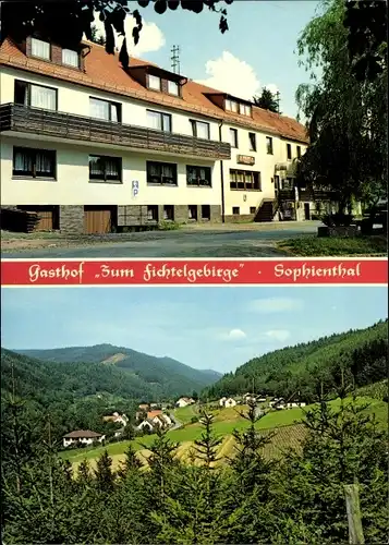 Ak Sophienthal Weidenberg in Oberfranken, Gasthof zum Fichtelgebirge