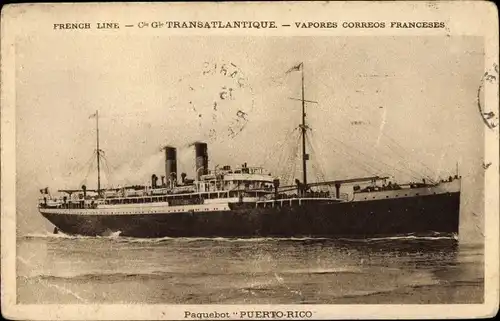 Ak CGT Dampfer Liberte, Compagnie Générale Transatlantique, French Line