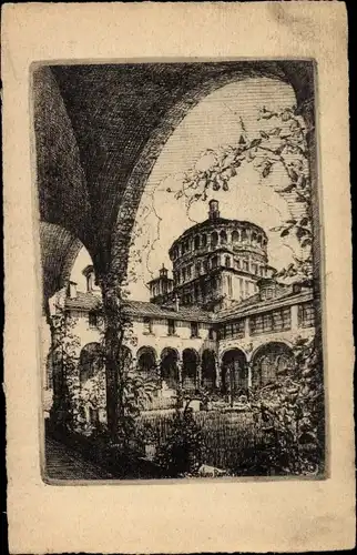 Künstler Ak Milano Mailand Lombardia, Chiesa delle Grazie