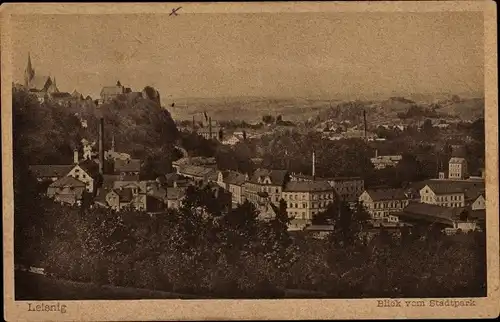 Ak Leisnig in Sachsen, Blick vom Stadtpark